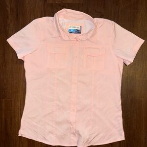 Magellan Outdoors Light Pink Button-Up Shirt
